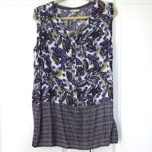 White Stuff (UK brand) sleeveless tunic, purple top, size L, 44